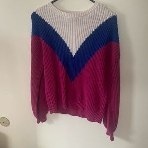 A knitted sweater